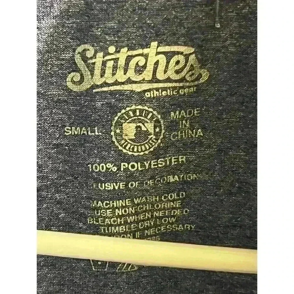 Stitches MLB Kansas City Royals Men's Athletic 1/4 Zip Raglan Top, Small - Picture 4 of 6